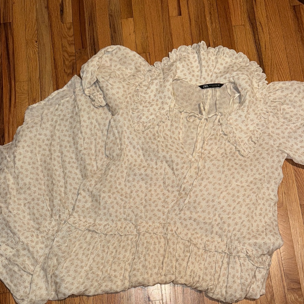 Floral Cream Women's Dress